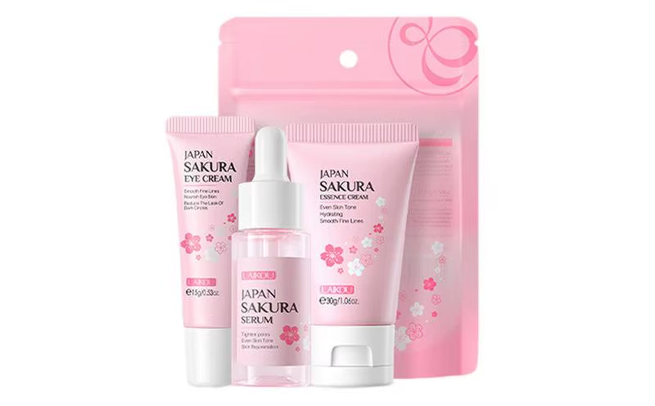 Skincare Gift Set Women'S Skin Care Kit for Moisturizing Cherry Blossom Extract Face Care Tool Gifts for Girls Women