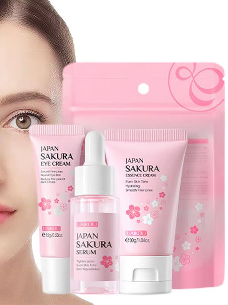 Skincare Gift Set Women'S Skin Care Kit for Moisturizing Cherry Blossom Extract Face Care Tool Gifts for Girls Women