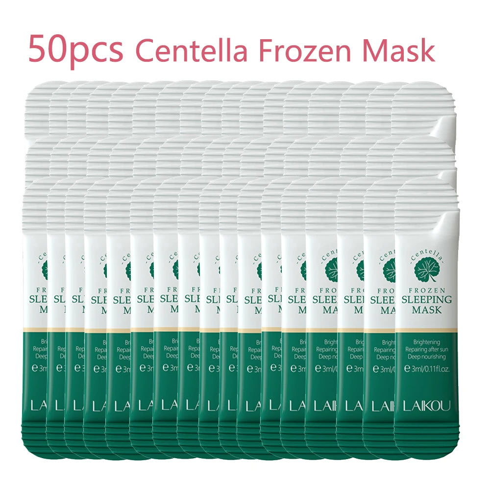 50Pcs  Sakura Moisturizing Sleeping Face Mask Night Repairing Facial Cream Packs Nourishing Hydrating Smooth Mask for Face