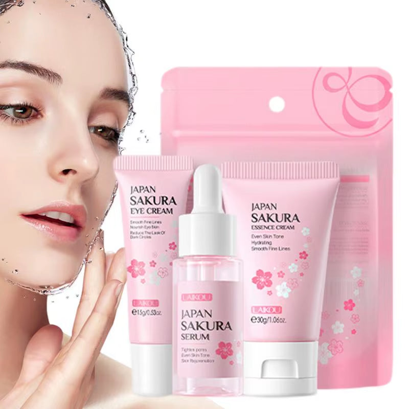 Skincare Gift Set Women'S Skin Care Kit for Moisturizing Cherry Blossom Extract Face Care Tool Gifts for Girls Women