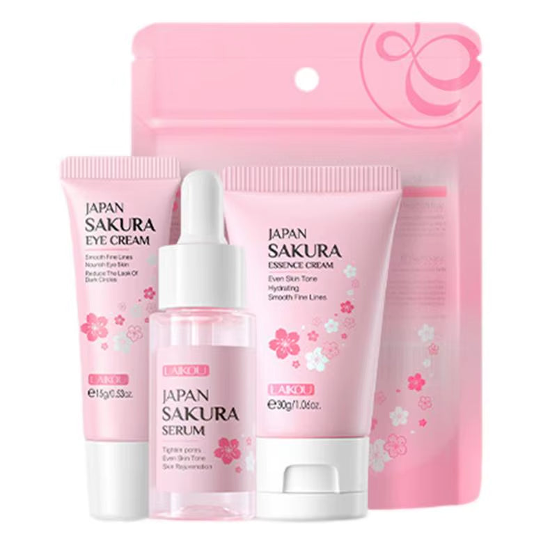Skincare Gift Set Women'S Skin Care Kit for Moisturizing Cherry Blossom Extract Face Care Tool Gifts for Girls Women