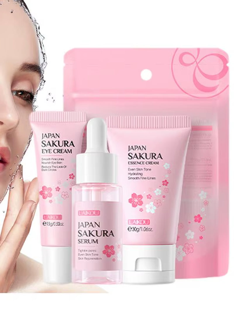 Skincare Gift Set Women'S Skin Care Kit for Moisturizing Cherry Blossom Extract Face Care Tool Gifts for Girls Women