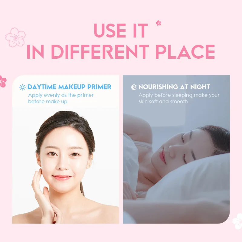 60G Japan Sakura Essence Cream Cherry Blossom Facial Cream Moisturizing Improving Dryness & Roughness Face Skin Care