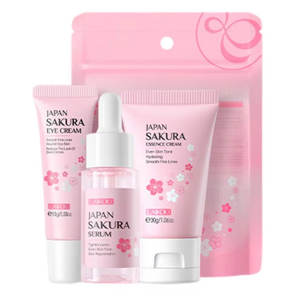 Skincare Gift Set Women'S Skin Care Kit for Moisturizing Cherry Blossom Extract Face Care Tool Gifts for Girls Women
