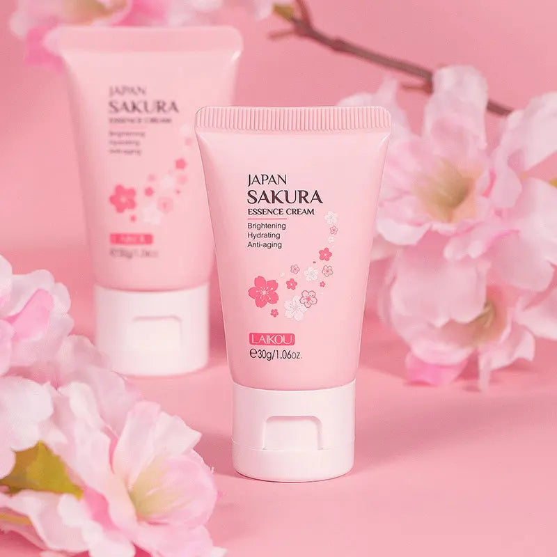 30G Japan Sakura Essence Face Cream Hydrate Moisturizing Cherry Blossom Refreshing Essence Facial Lotion Korean Skincare